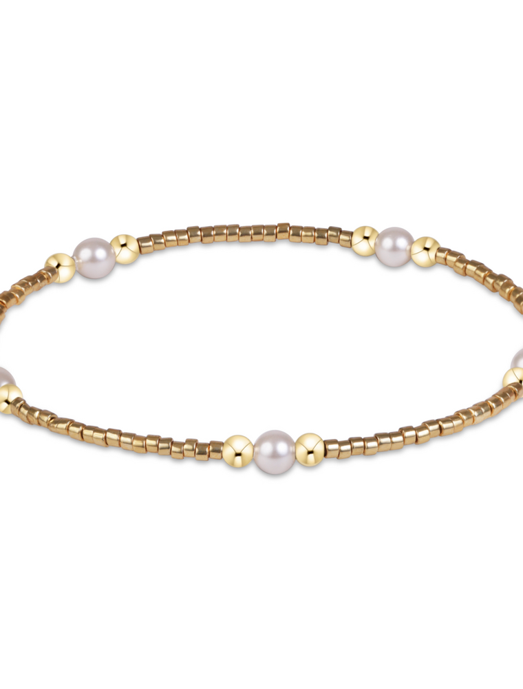 ENEWTON DESIGN Hope Purpose Pearl Bracelet in Gold Luster/Gold