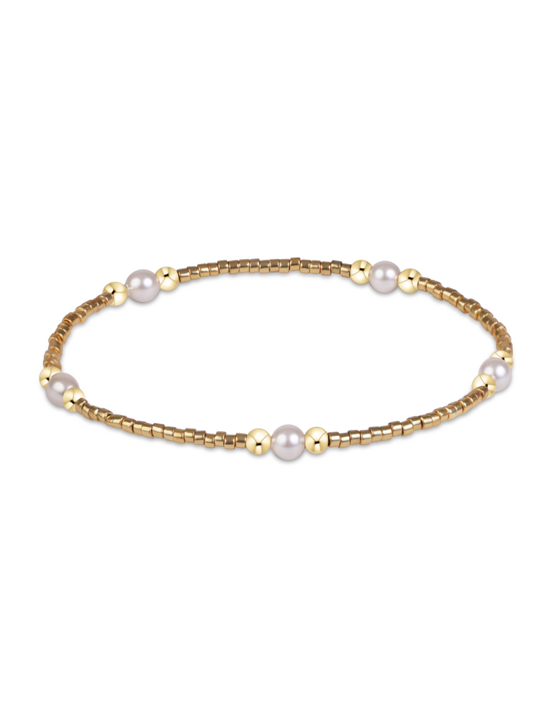 ENEWTON DESIGN Hope Purpose Pearl Bracelet in Gold Luster/Gold