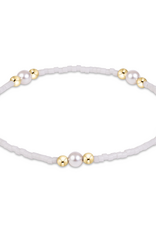 ENEWTON DESIGN Hope Purpose Pearl Bracelet in White/Gold