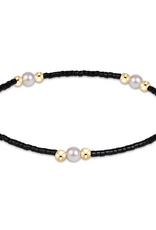ENEWTON DESIGN Hope Purpose Pearl Bracelet in Black/Gold