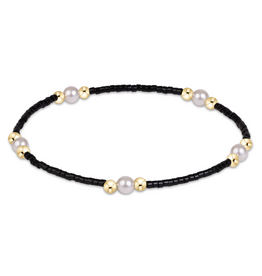 ENEWTON DESIGN Hope Purpose Pearl Bracelet in Black/Gold