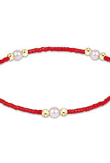 ENEWTON DESIGN Hope Purpose Pearl Bracelet in Red/Gold