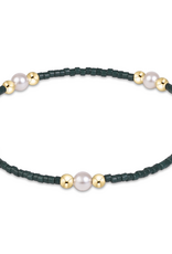 ENEWTON DESIGN Hope Purpose Pearl Bracelet in Dark Green/Gold