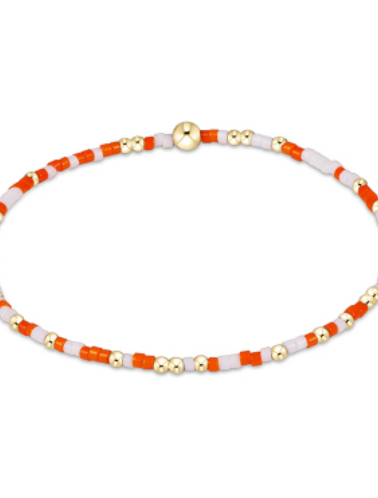 ENEWTON DESIGN Hope Unwritten Bracelet in Orange & White/Gold