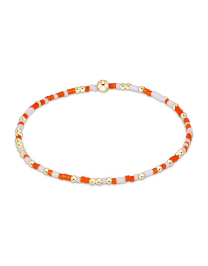 ENEWTON DESIGN Hope Unwritten Bracelet in Orange & White/Gold