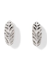 KENDRA SCOTT DESIGN Tiger Striped Mikki Silver Huggie Earrings in Silver