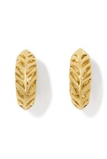 KENDRA SCOTT DESIGN Tiger Striped Mikki Huggie Earrings in Gold