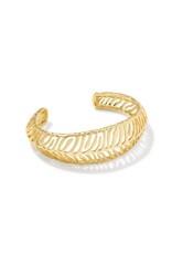 KENDRA SCOTT DESIGN Tiger Striped Mikki Cuff Bracelet in Gold