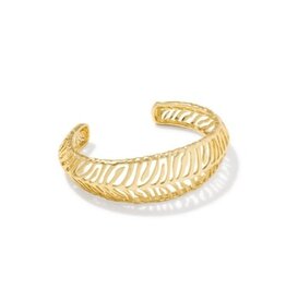 KENDRA SCOTT DESIGN Tiger Striped Mikki Cuff Bracelet in Gold