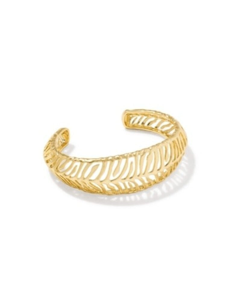 KENDRA SCOTT DESIGN Tiger Striped Mikki Cuff Bracelet in Gold