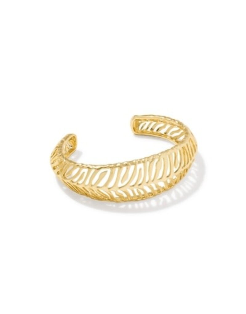 KENDRA SCOTT DESIGN Tiger Striped Mikki Cuff Bracelet in Gold
