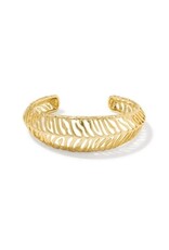KENDRA SCOTT DESIGN Tiger Striped Mikki Cuff Bracelet in Gold