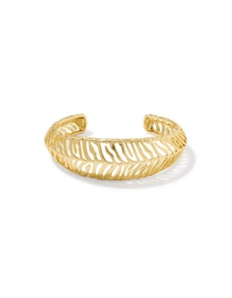 KENDRA SCOTT DESIGN Tiger Striped Mikki Cuff Bracelet in Gold
