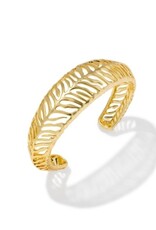 KENDRA SCOTT DESIGN Tiger Striped Mikki Cuff Bracelet in Gold