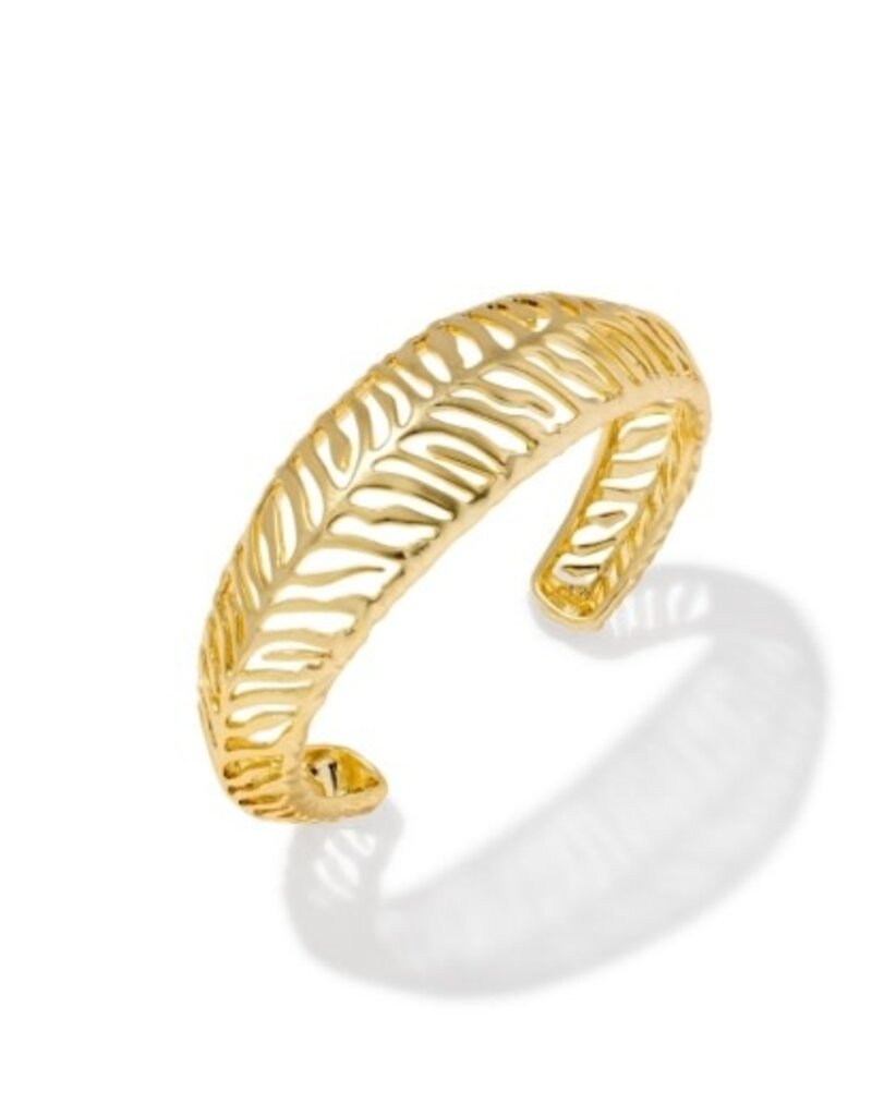 KENDRA SCOTT DESIGN Tiger Striped Mikki Cuff Bracelet in Gold