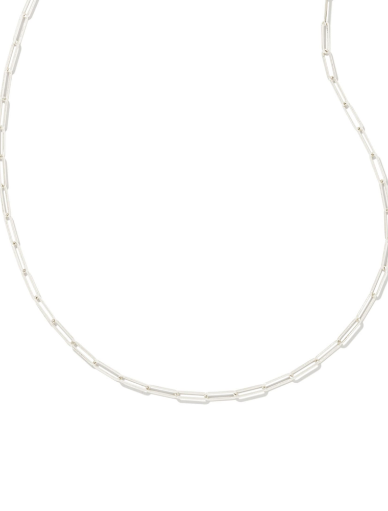 KENDRA SCOTT DESIGN Courtney Paperclip Necklace in Silver