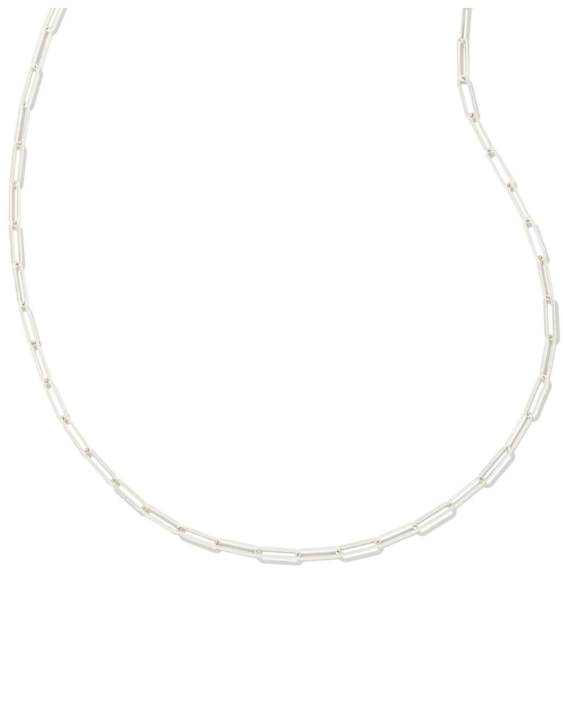 KENDRA SCOTT DESIGN Courtney Paperclip Necklace in Silver