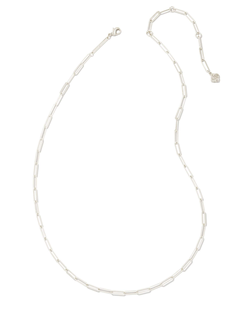 KENDRA SCOTT DESIGN Courtney Paperclip Necklace in Silver