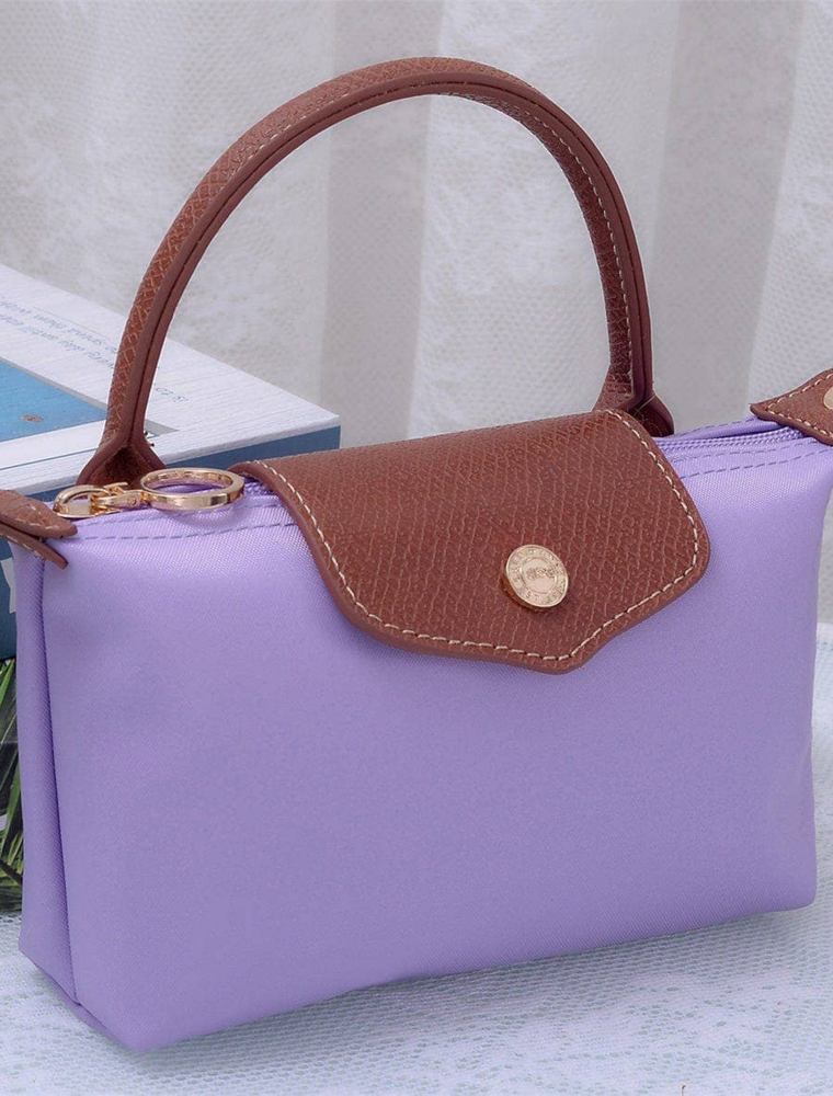 Penny Nylon Mini Crossbody Bag in Lilac