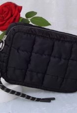 Quilted Puffer Pouch in Black