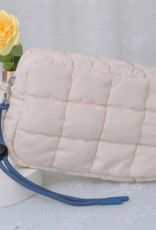 Quilted Puffer Pouch in Ivory