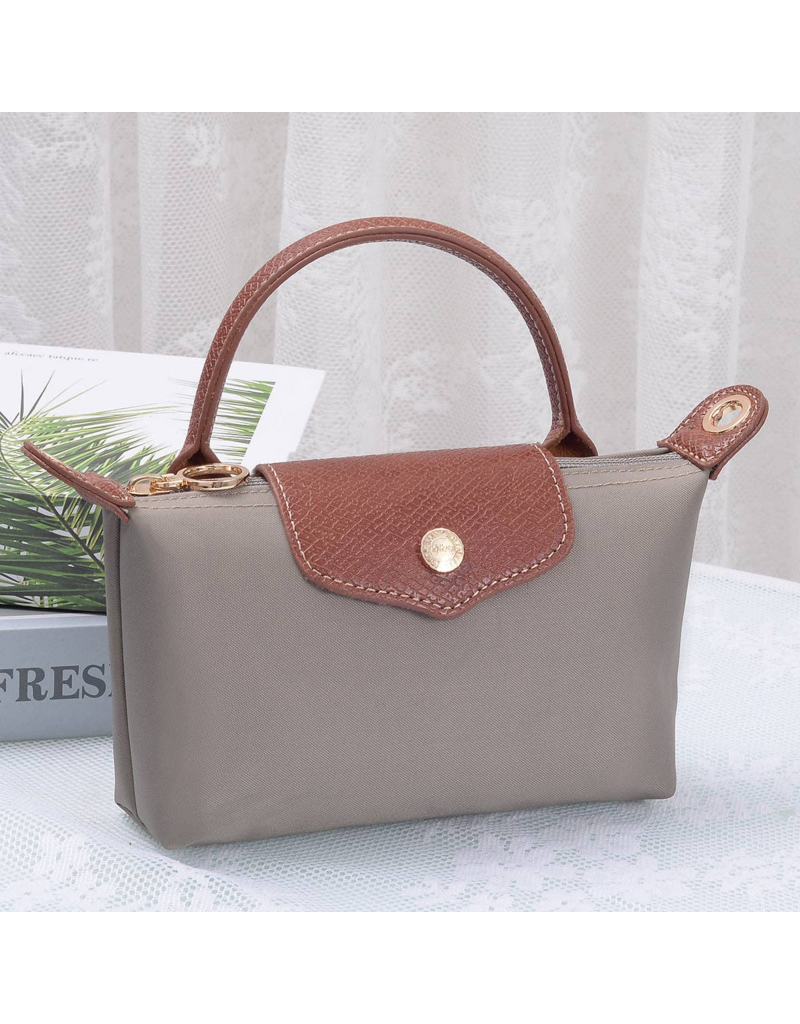 Penny Nylon Mini Crossbody Bag in Ash Brown