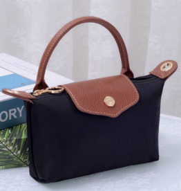 Penny Nylon Mini Crossbody Bag in Black