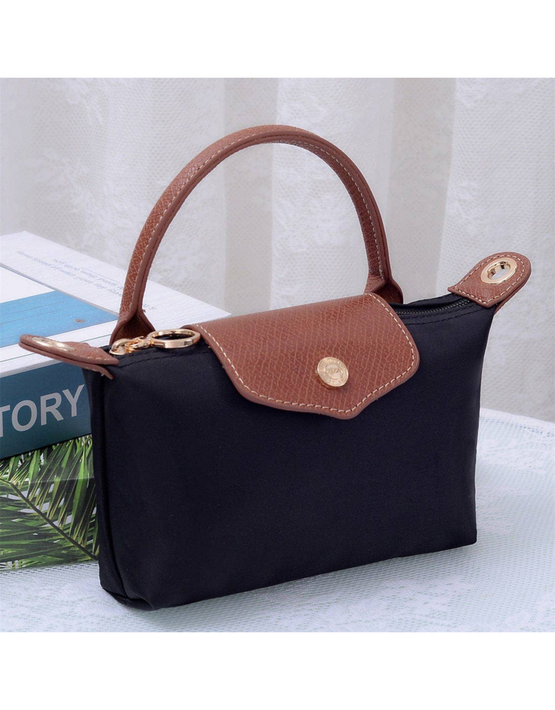 Penny Nylon Mini Crossbody Bag in Black