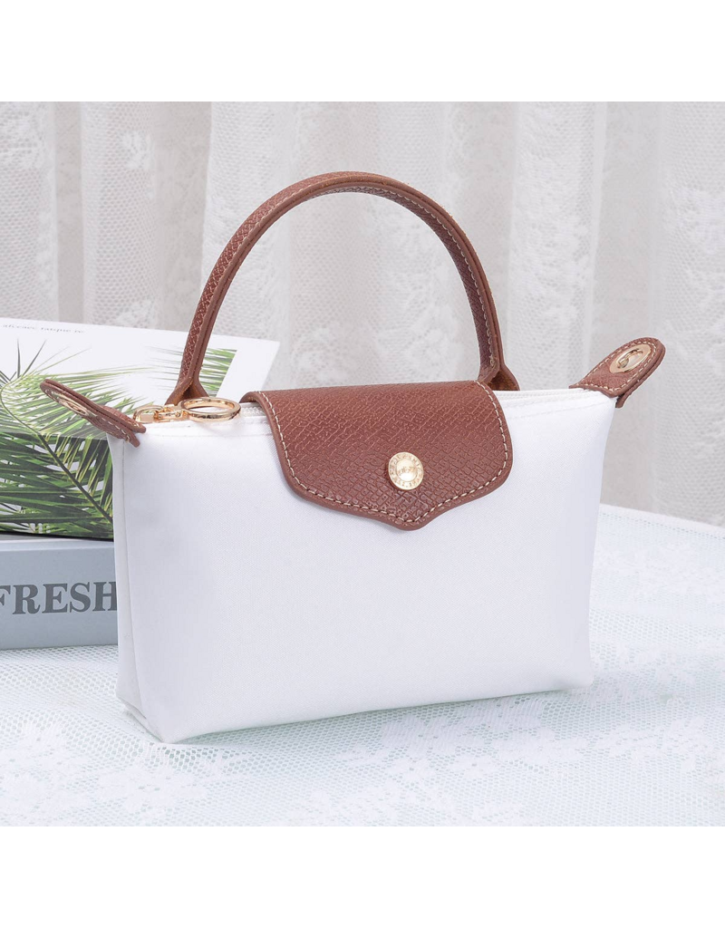 Penny Nylon Mini Crossbody Bag in White
