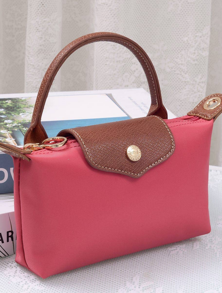 Penny Nylon Mini Crossbody Bag in Coral Crush