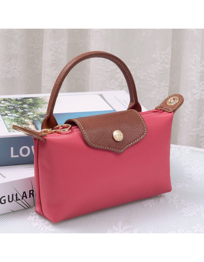 Penny Nylon Mini Crossbody Bag in Coral Crush