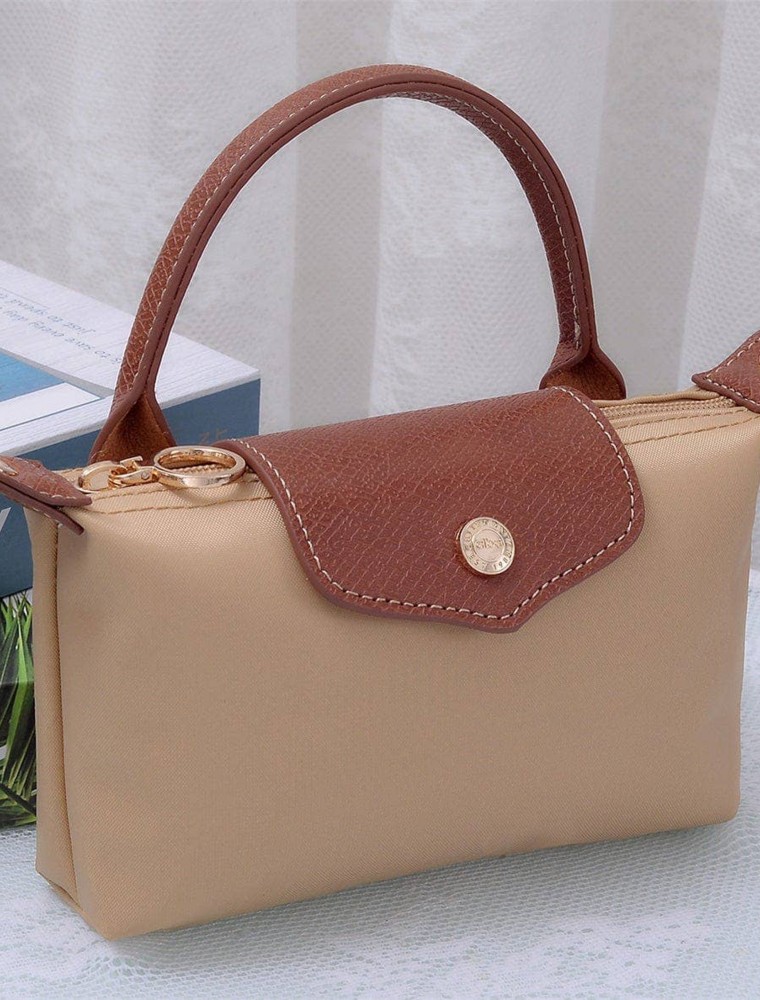 Penny Nylon Mini Crossbody Bag in Fawn