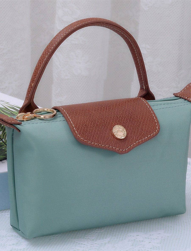 Penny Nylon Mini Crossbody Bag in Sage