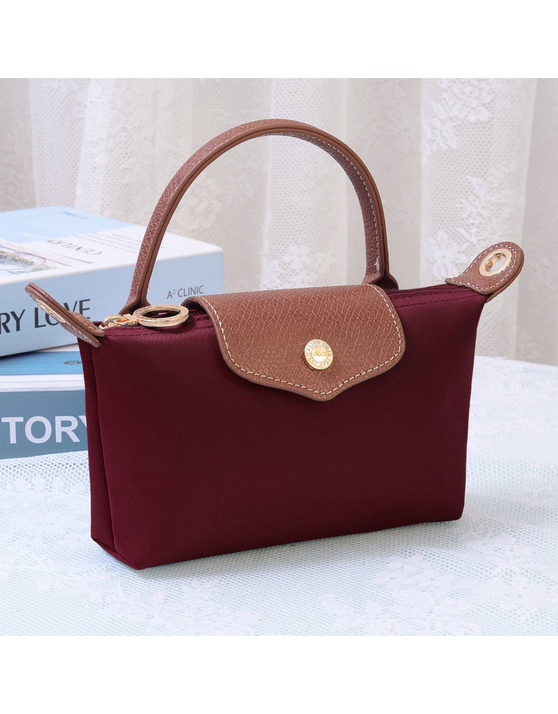 Penny Nylon Mini Crossbody Bag in Burgundy