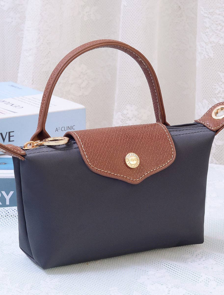 Penny Nylon Mini Crossbody Bag in Graphite