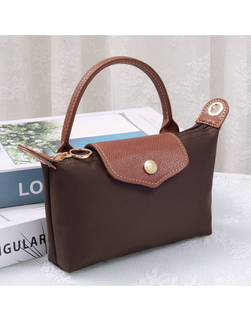 Penny Nylon Mini Crossbody Bag in Coffee