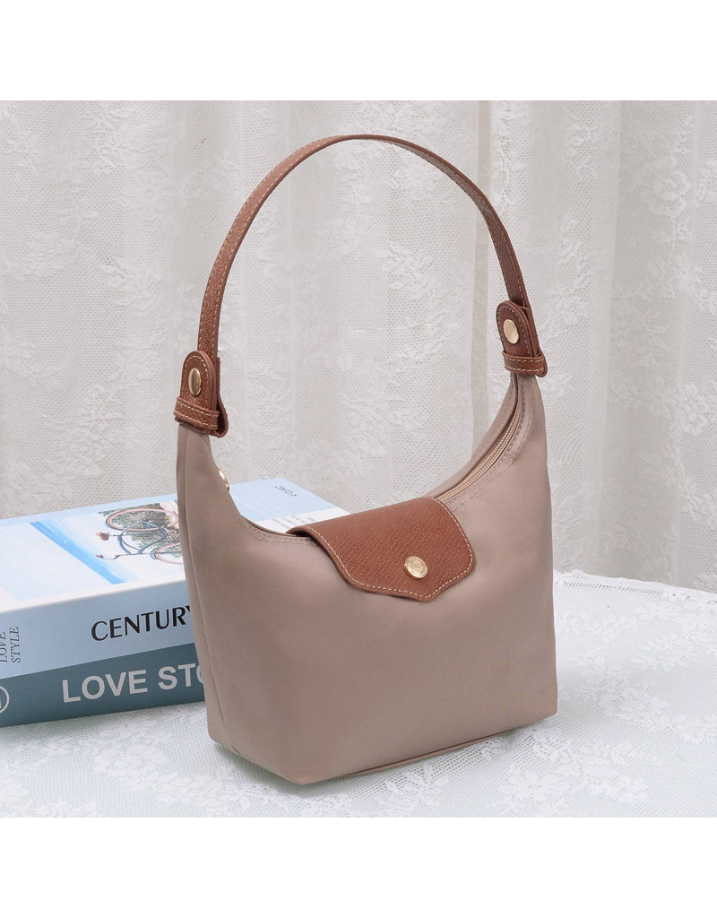Nora Nylon Bag in Taupe
