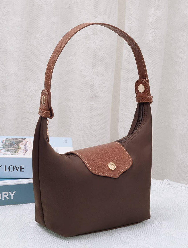 Nora Nylon Bag in Coffee