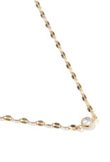 KENDRA SCOTT DESIGN Alina Sunburst Gold Chain Pendant Necklace in White CZ
