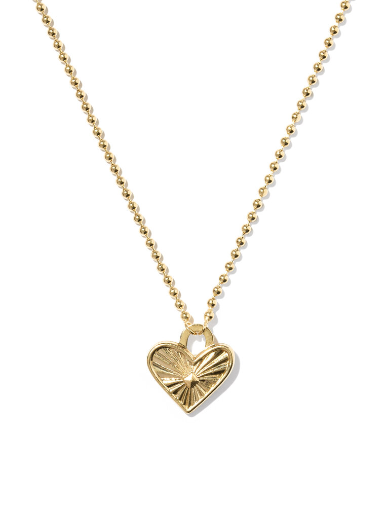 KENDRA SCOTT DESIGN Ari Heart Gold Beaded Necklace