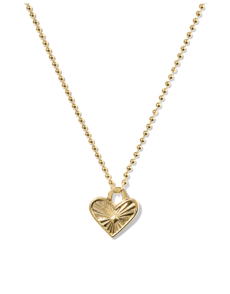 KENDRA SCOTT DESIGN Ari Heart Gold Beaded Necklace