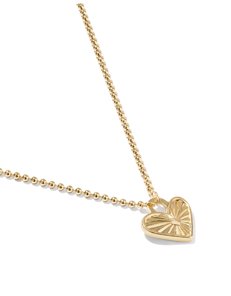 KENDRA SCOTT DESIGN Ari Heart Gold Beaded Necklace