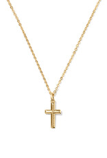 KENDRA SCOTT DESIGN Cross Short Gold Pendant Necklace