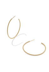 KENDRA SCOTT DESIGN Victoria Twist Gold Hoop Earrings