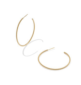 KENDRA SCOTT DESIGN Victoria Twist Gold Hoop Earrings