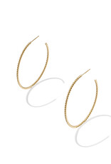 KENDRA SCOTT DESIGN Victoria Twist Gold Hoop Earrings