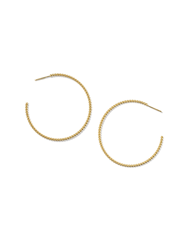 KENDRA SCOTT DESIGN Victoria Twist Gold Hoop Earrings