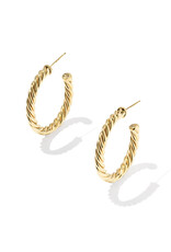 KENDRA SCOTT DESIGN Victoria Thick Twist Gold Hoop Earrings