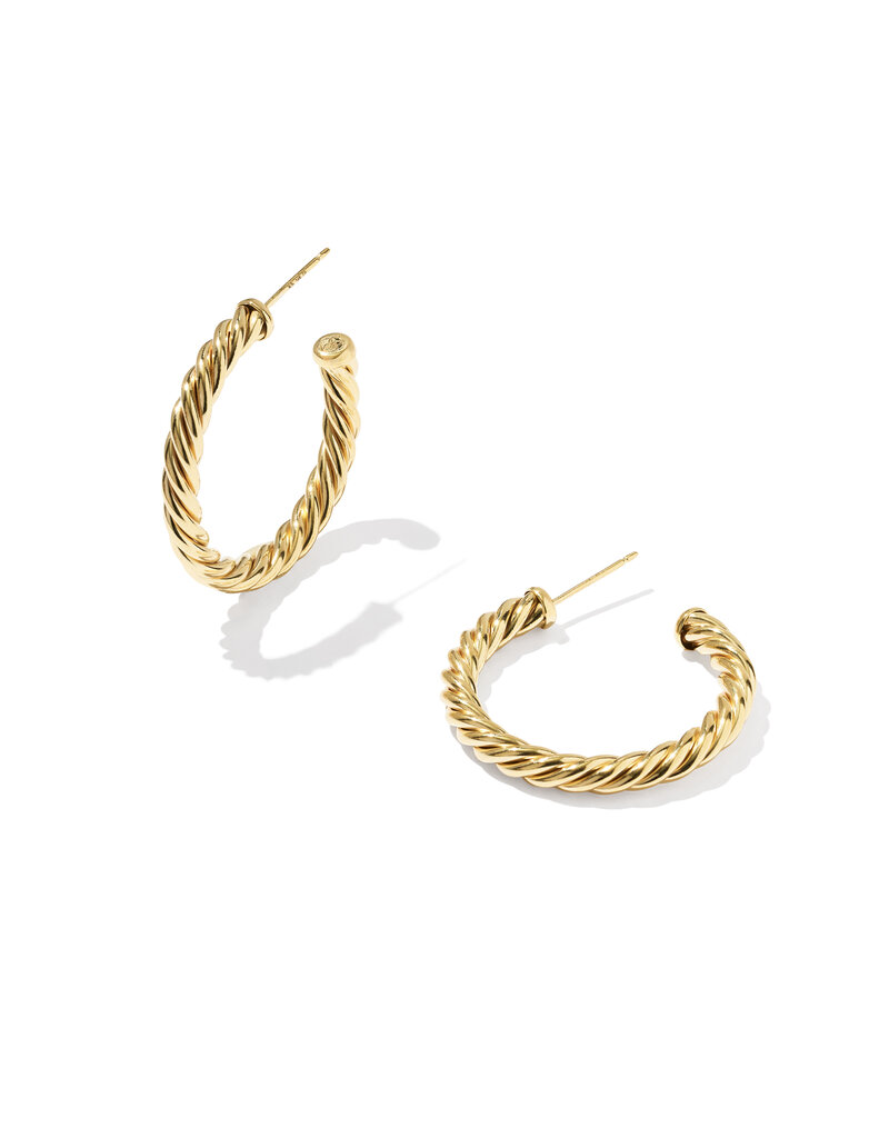 KENDRA SCOTT DESIGN Victoria Thick Twist Gold Hoop Earrings