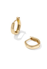 KENDRA SCOTT DESIGN Lorena Small Metal Gold Huggie Earrings